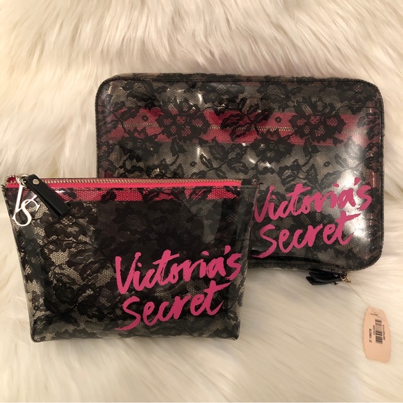 Victoria secrets travel cosmetic with the compartments set - Picture 3 of 11